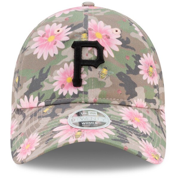 Pittsburgh Pirates New Era Women's Floral Morning 9TWENTY Adjustable Hat - Camo