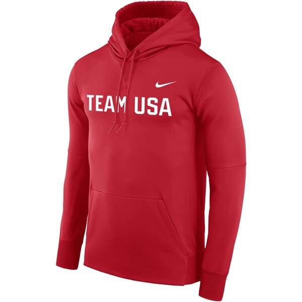 Team USA Nike Pullover Performance Hoodie - Red