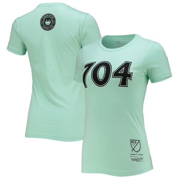 Charlotte FC Mitchell & Ness Women's Area Code T-Shirt - Mint