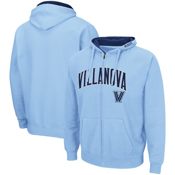 Villanova Wildcats Colosseum Arch & Logo 3.0 Full-Zip Hoodie - Light Blue