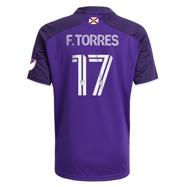 Facundo Torres Orlando City SC adidas 2021/22 Thick N Thin Authentic Jersey - Purple
