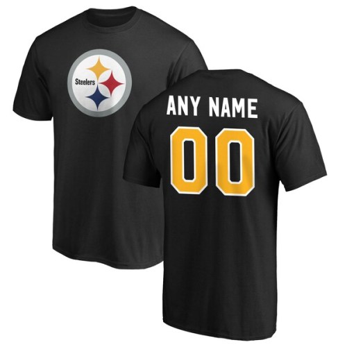Pittsburgh Steelers Fanatics Branded Winning Streak Personalized Any Name & Number T-Shirt - Black