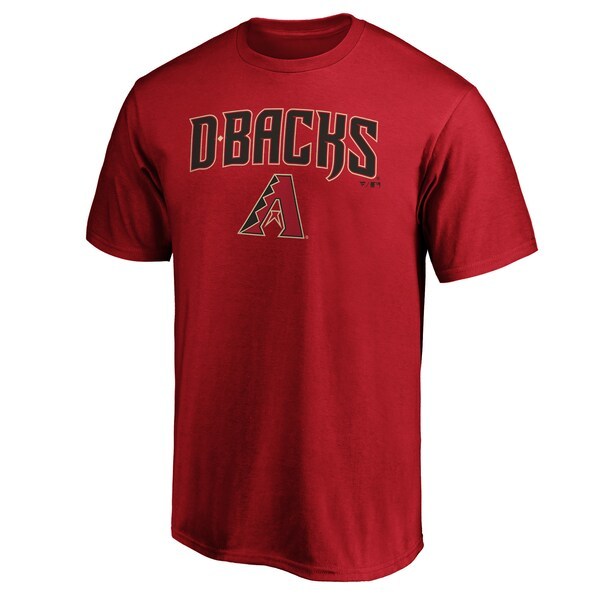 Arizona Diamondbacks Fanatics Branded Team Logo Lockup T-Shirt - Red