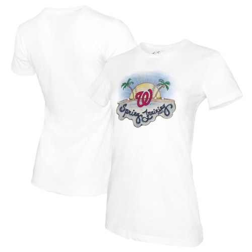 Washington Nationals Tiny Turnip Women's 2022 Spring Training T-Shirt - White