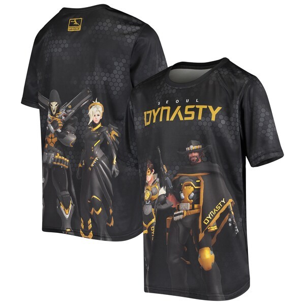 Seoul Dynasty Youth Fight as One Sublimated T-Shirt - Black