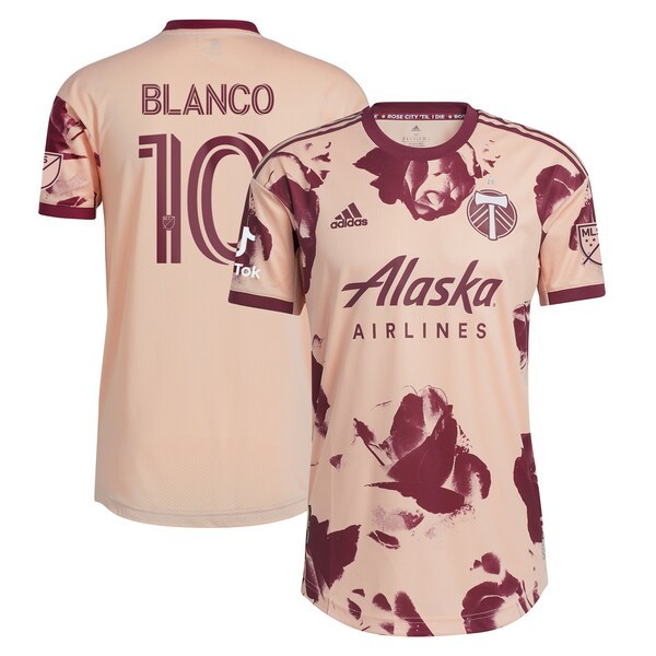 Sebastian Blanco Portland Timbers adidas 2022 Heritage Rose Kit Authentic Player Jersey - Pink