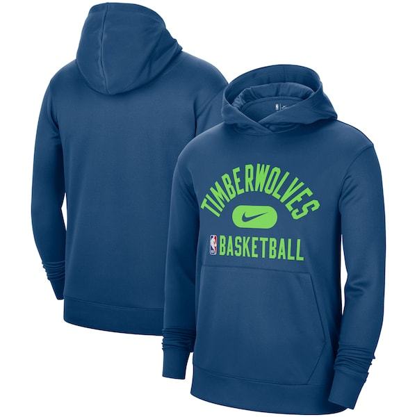 Minnesota Timberwolves Nike 2021-2022 Spotlight On Court Performance Practice Pullover Hoodie - Blue