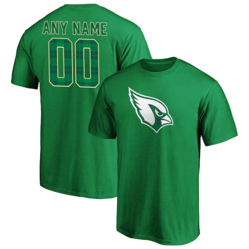Arizona Cardinals Fanatics Branded Emerald Plaid Personalized Name & Number T-Shirt - Green