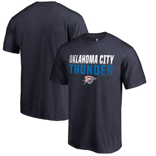 Oklahoma City Thunder Fanatics Branded Fade Out T-Shirt - Navy