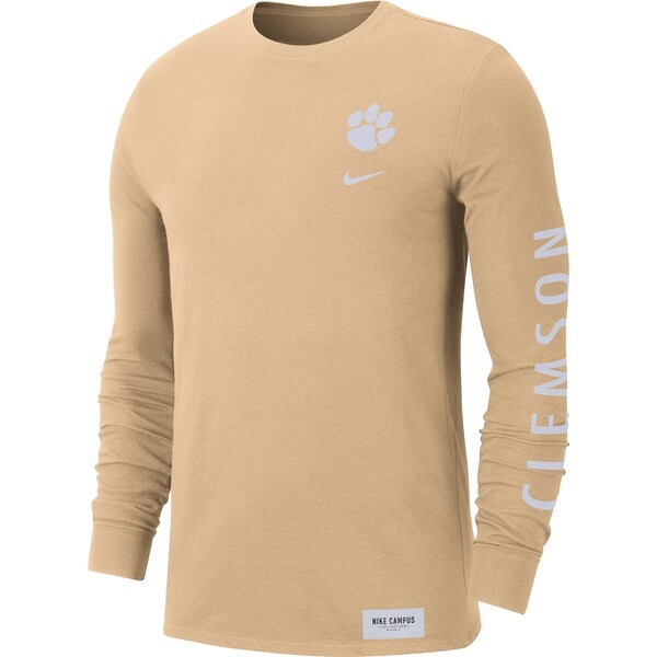 Clemson Tigers Nike 2-Hit Long Sleeve T-Shirt - Tan