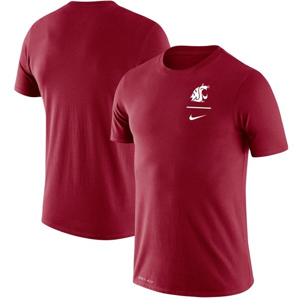 Washington State Cougars Nike Logo Stack Legend Performance T-Shirt - Crimson