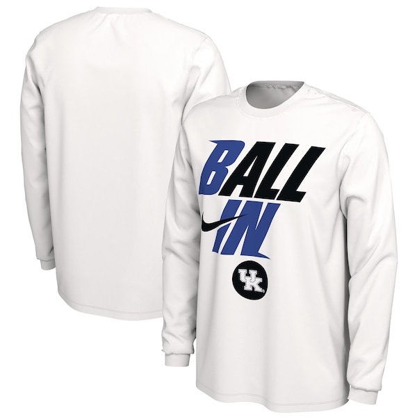 Kentucky Wildcats Nike Ball In Bench Long Sleeve T-Shirt - White