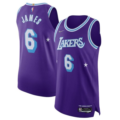 LeBron James Los Angeles Lakers Nike 2021/22 Authentic Player Jersey - City Edition - Purple