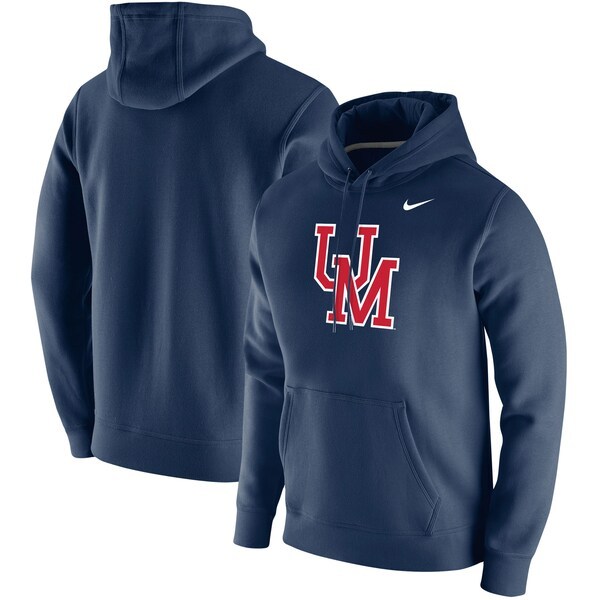 Ole Miss Rebels Nike Vintage School Logo Pullover Hoodie - Navy