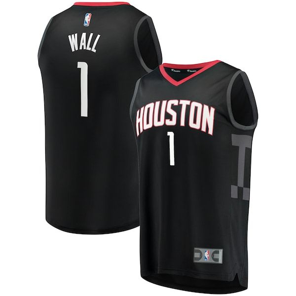 John Wall Houston Rockets Fanatics Branded 2020/21 Fast Break Replica Player Jersey - Statement Edition - Black