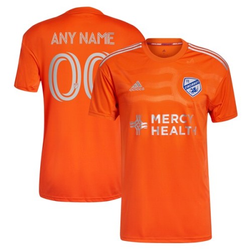 FC Cincinnati adidas 2022 Juncta Juvant Kit Replica Custom Jersey - Orange