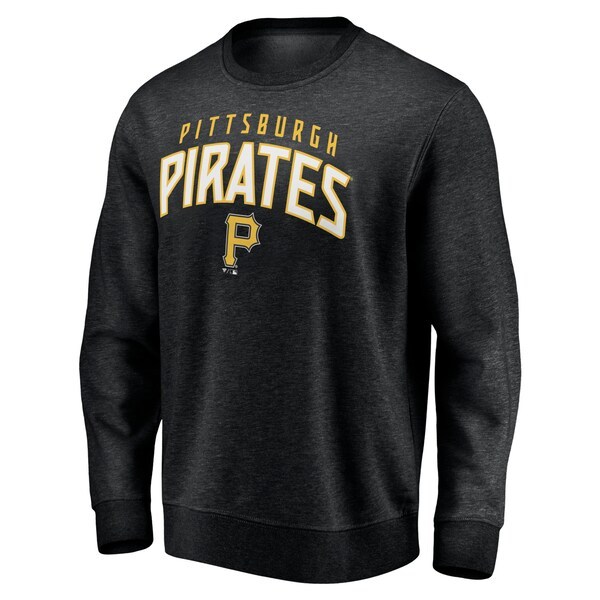 Pittsburgh Pirates Fanatics Branded Gametime Arch Pullover Sweatshirt - Black