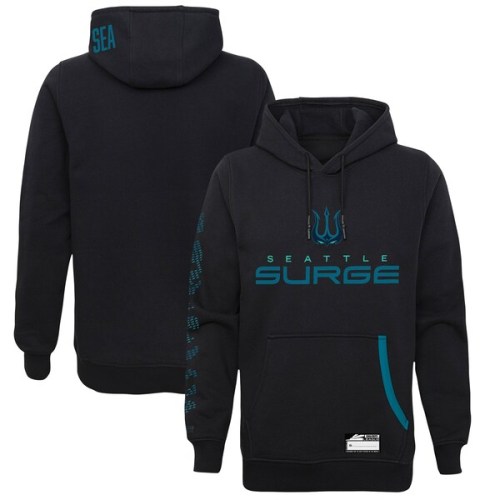 Seattle Surge Alternate Authentic Player Pullover Hoodie - Black