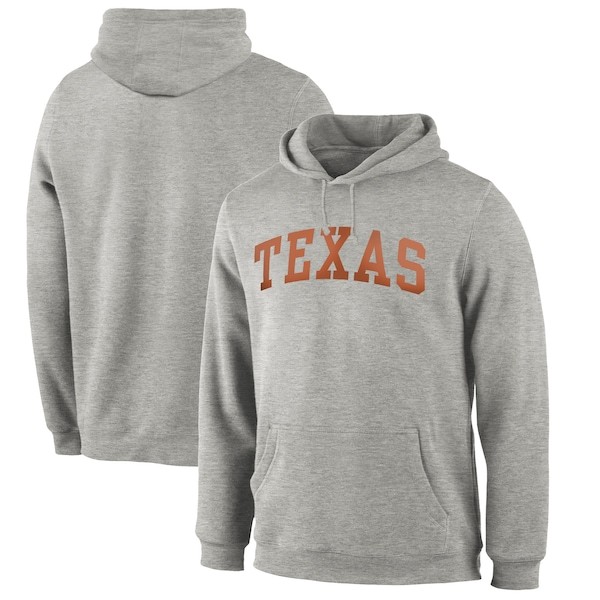 Texas Longhorns Fanatics Branded Basic Arch Pullover Hoodie - Gray
