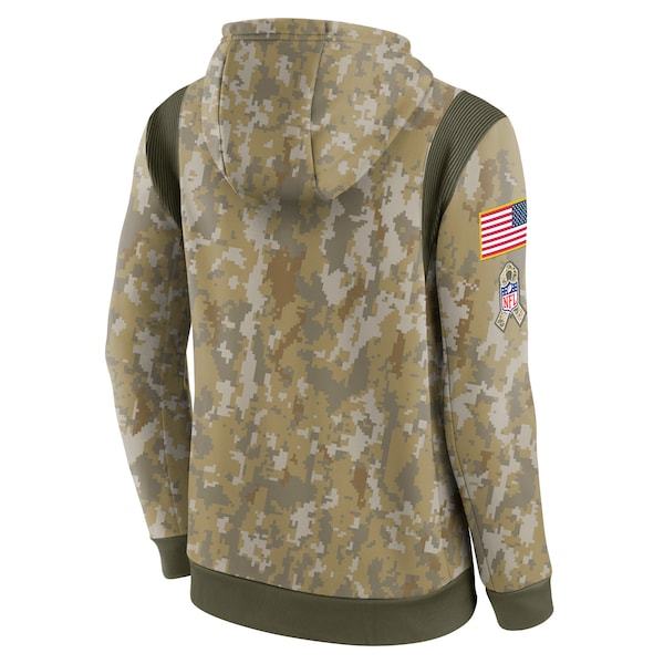 New Orleans Saints Nike 2021 Salute To Service Therma Performance Pullover Hoodie - Camo