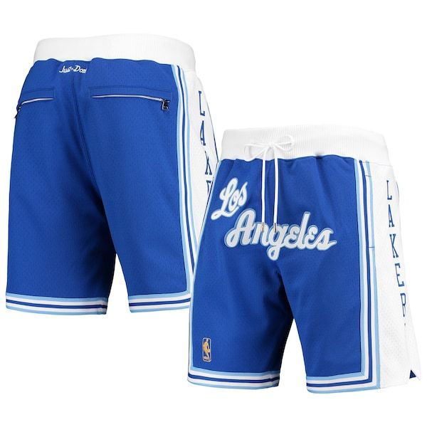 Los Angeles Lakers Mitchell & Ness 1996 Hardwood Classics Just Don Authentic Shorts - White/Royal