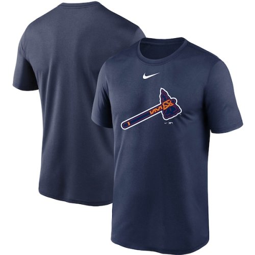 Atlanta Braves Nike Team Large Logo Legend Performance T-Shirt - Navy