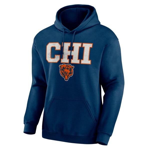 Chicago Bears Scoreboard Pullover Hoodie - Navy