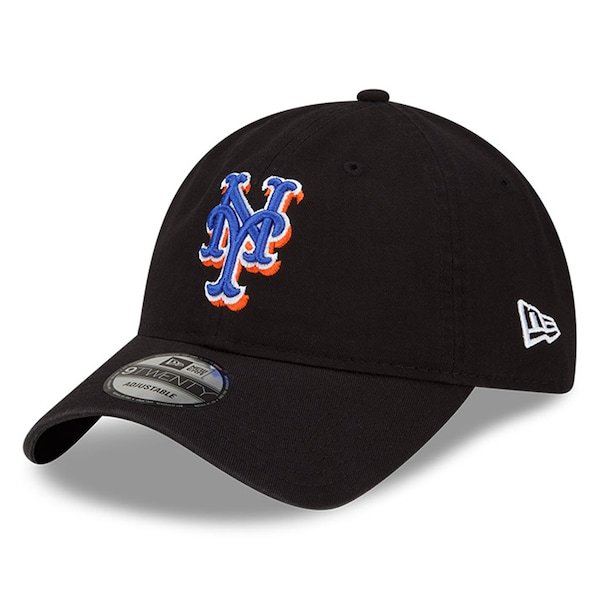 New York Mets New Era Replica Core Classic 9TWENTY Adjustable Hat - Black