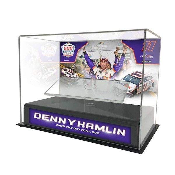 Denny Hamlin Fanatics Authentic 2019 Daytona 500 Champion 1:24 Die Cast Display Case with Sublimated Plate