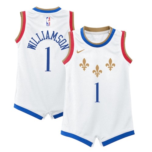 Zion Williamson New Orleans Pelicans Nike Newborn City Edition Player Bodysuit - White