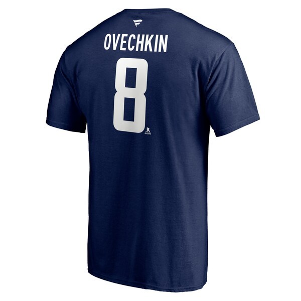 Alexander Ovechkin Washington Capitals Fanatics Branded Authentic Stack Player Name & Number 2020/21 Alternate T-Shirt - Navy