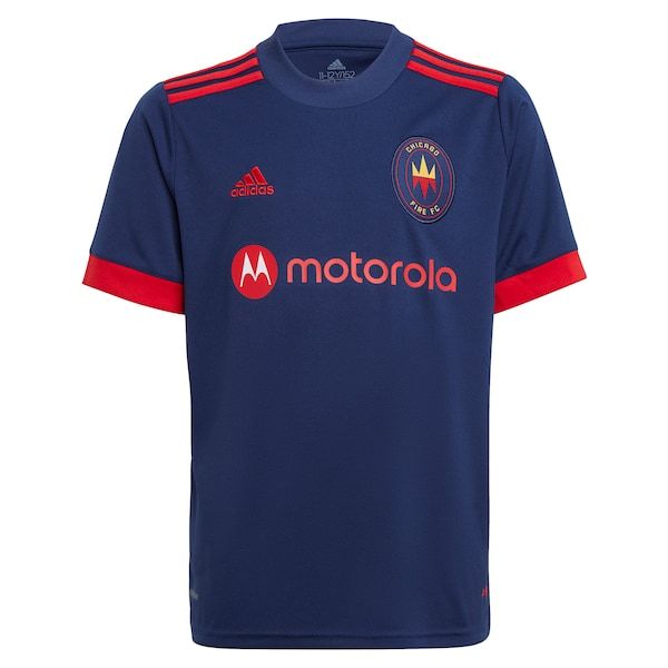 Chicago Fire adidas Youth 2021 Primary Replica Jersey - Navy