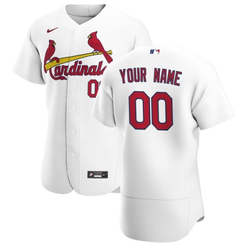 St. Louis Cardinals Nike Home Authentic Custom Jersey - White