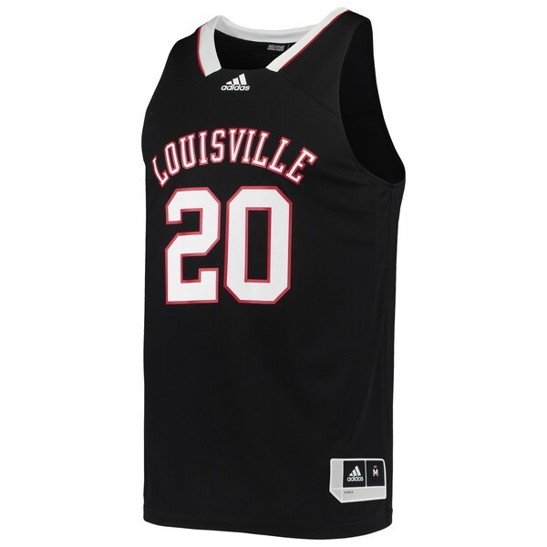 #20 Louisville Cardinals adidas Reverse Retro Jersey - Black
