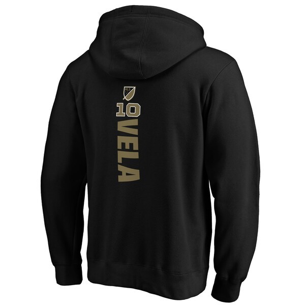 Carlos Vela LAFC Fanatics Branded Playmaker Name and Number Pullover Hoodie - Black