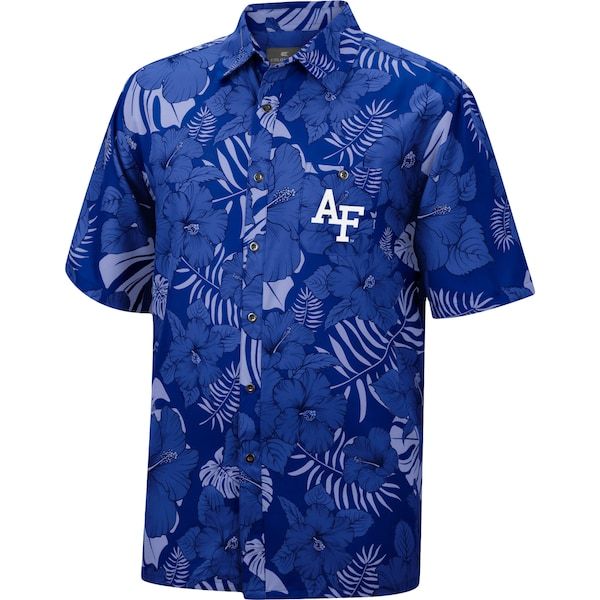Air Force Falcons Colosseum The Dude Camp Button-Up Shirt - Royal