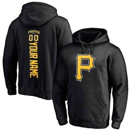 Pittsburgh Pirates Fanatics Branded Personalized Playmaker Name & Number Pullover Hoodie - Black