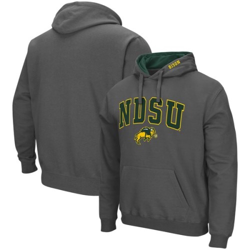 NDSU Bison Colosseum Arch and Logo Pullover Hoodie - Charcoal