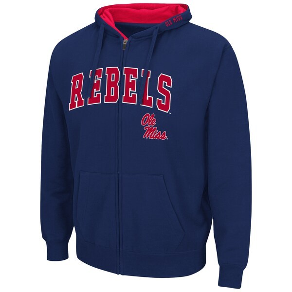 Ole Miss Rebels Colosseum Arch & Logo 3.0 Full-Zip Hoodie - Navy