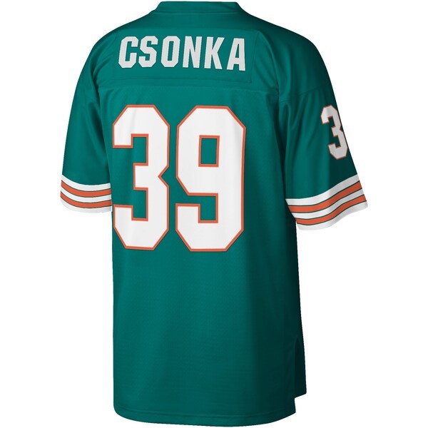 Larry Csonka Miami Dolphins Mitchell & Ness 1972 Legacy Replica Jersey - Aqua