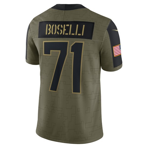 Tony Boselli Jacksonville Jaguars Nike 2021 Salute To Service Retired Player Limited Jersey - Olive