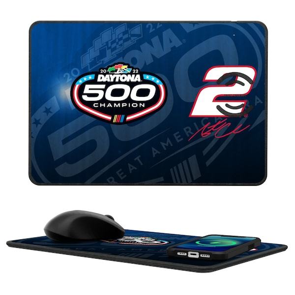 Austin Cindric 2022 Daytona 500 Champion 10-Watt Wireless Charger & Mouse Pad