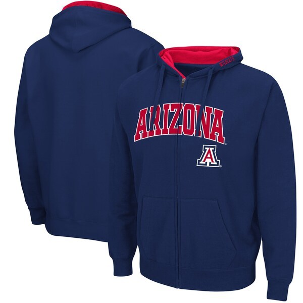 Arizona Wildcats Colosseum Arch & Logo 3.0 Full-Zip Hoodie - Navy