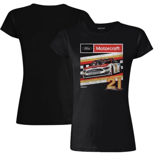 Matt DiBenedetto Checkered Flag Women's Retro Car T-Shirt - Black