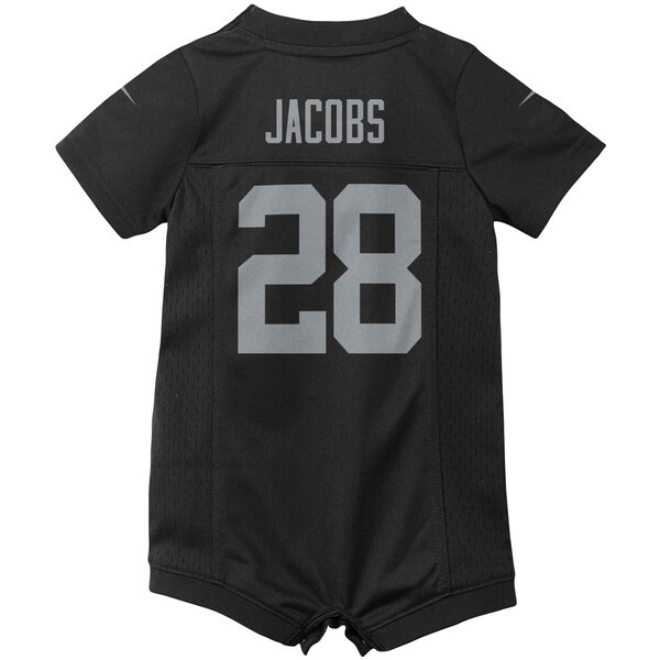 Josh Jacobs Las Vegas Raiders Nike Newborn & Infant Romper Jersey - Black