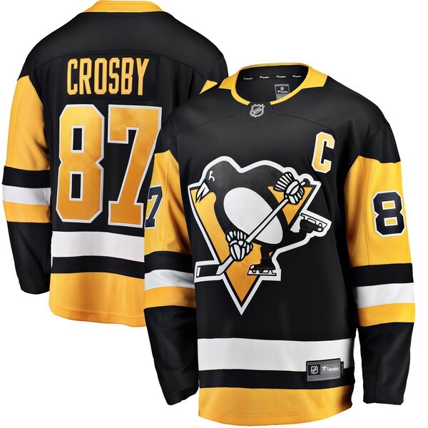 Sidney Crosby Pittsburgh Penguins Fanatics Branded Youth Home Breakaway Player Jersey - Black