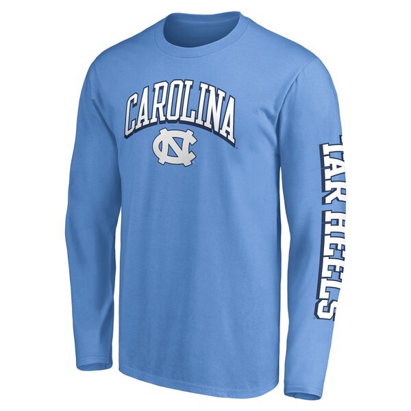 North Carolina Tar Heels Fanatics Branded Broken Rules Long Sleeve T-Shirt - Carolina Blue