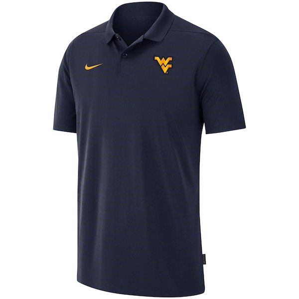 West Virginia Mountaineers Nike 2021 Early Season Victory Coaches Performance Polo - Navy