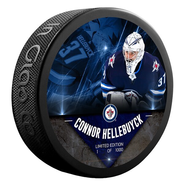 Connor Hellebuyck Winnipeg Jets Fanatics Authentic Unsigned Fanatics Exclusive Player Hockey Puck - Limited Edition of 1000