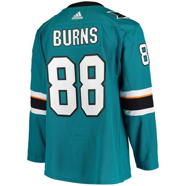 Brent Burns San Jose Sharks adidas Home Authentic Player Jersey - Teal